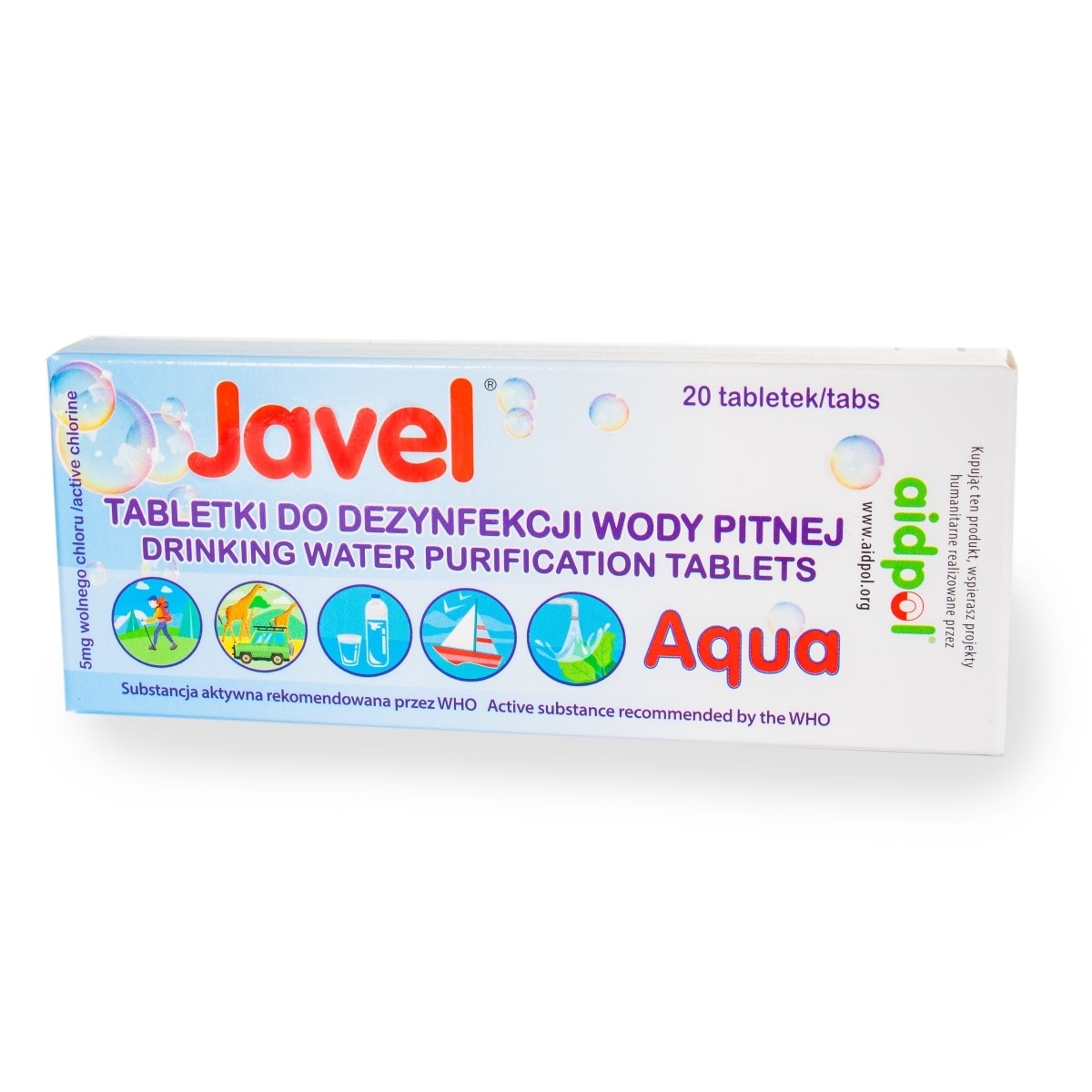 Javel Aqua Water Purification Tablets - 20 pcs.