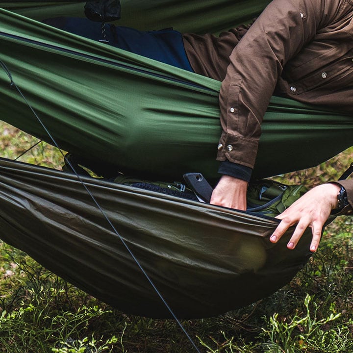 Lesovik Huba Hammock for equipment - Crocodile Green