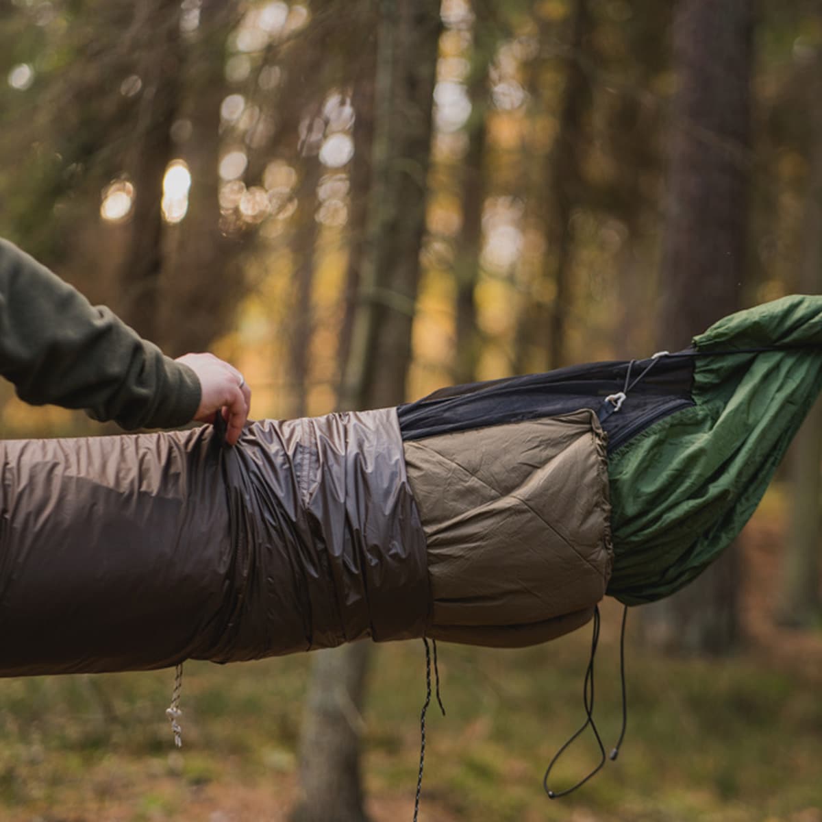 Lesovik Larva Hammock Cover - Kangaroo Brown