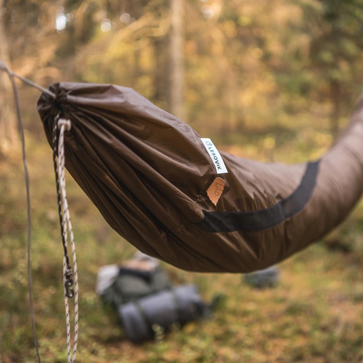 Lesovik Larva Hammock Cover - Kangaroo Brown