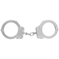 Mil-Tec steel handcuffs - Double Lock - silver