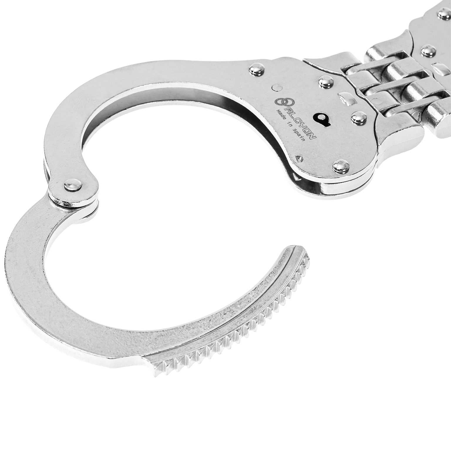 Alcyon Hinge Steel hinge handcuffs silver