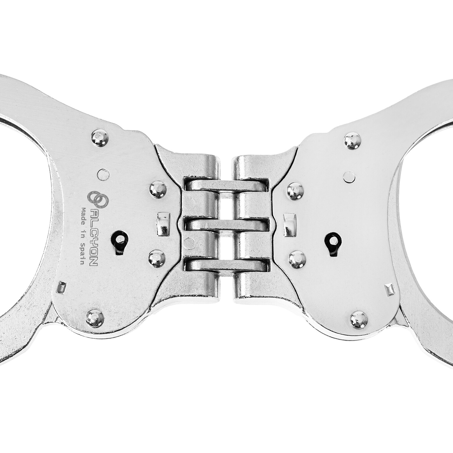 Alcyon Hinge Steel hinge handcuffs silver