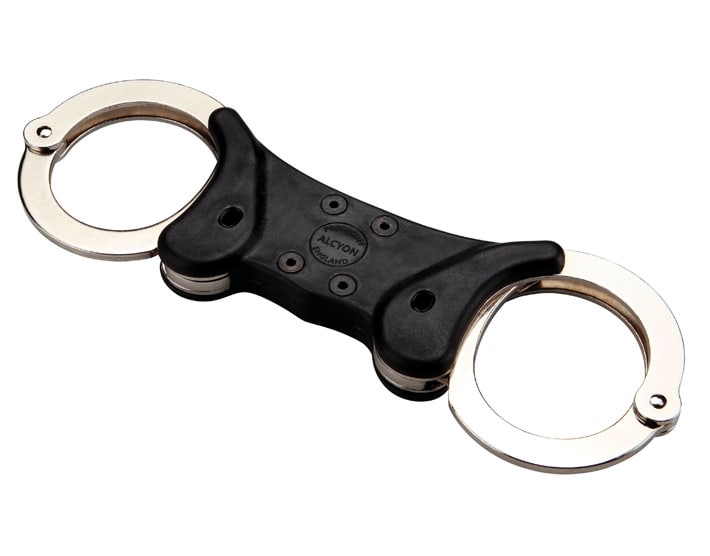 Alcyon Rigid steel stiff handcuffs silver