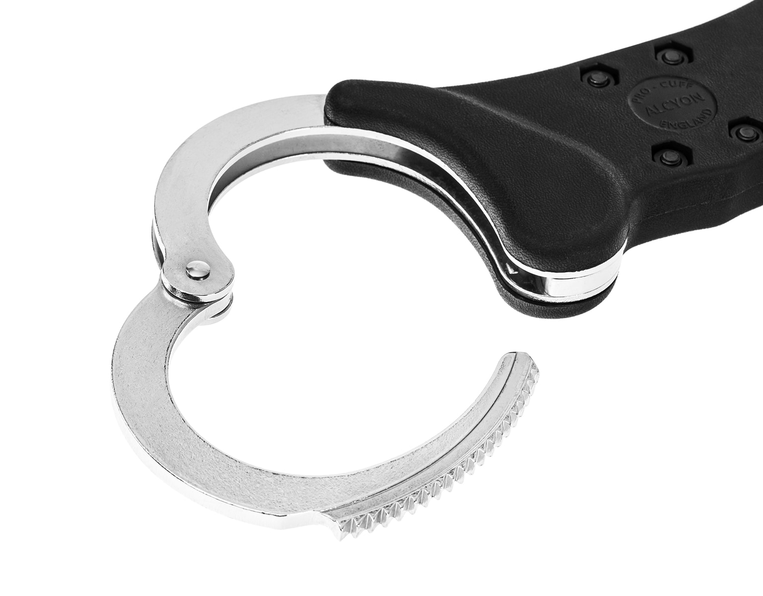 Alcyon Rigid steel stiff handcuffs silver