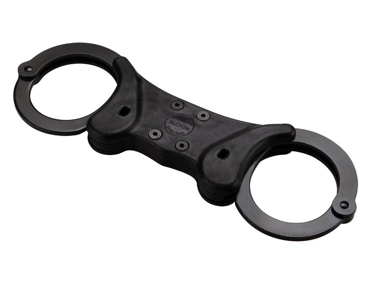 Alcyon Rigid steel stiff handcuffs black