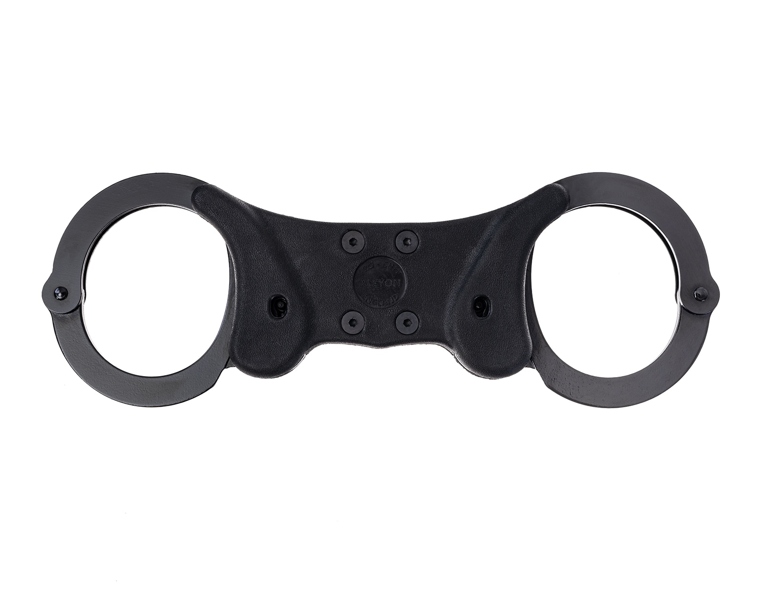 Alcyon Rigid steel stiff handcuffs black