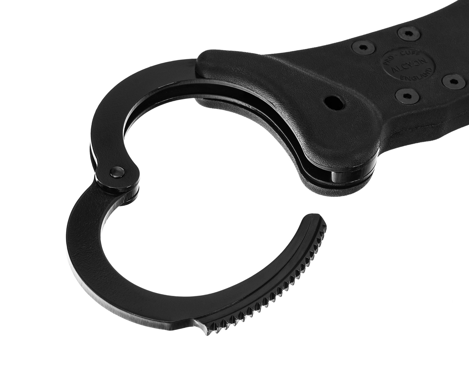 Alcyon Rigid steel stiff handcuffs black