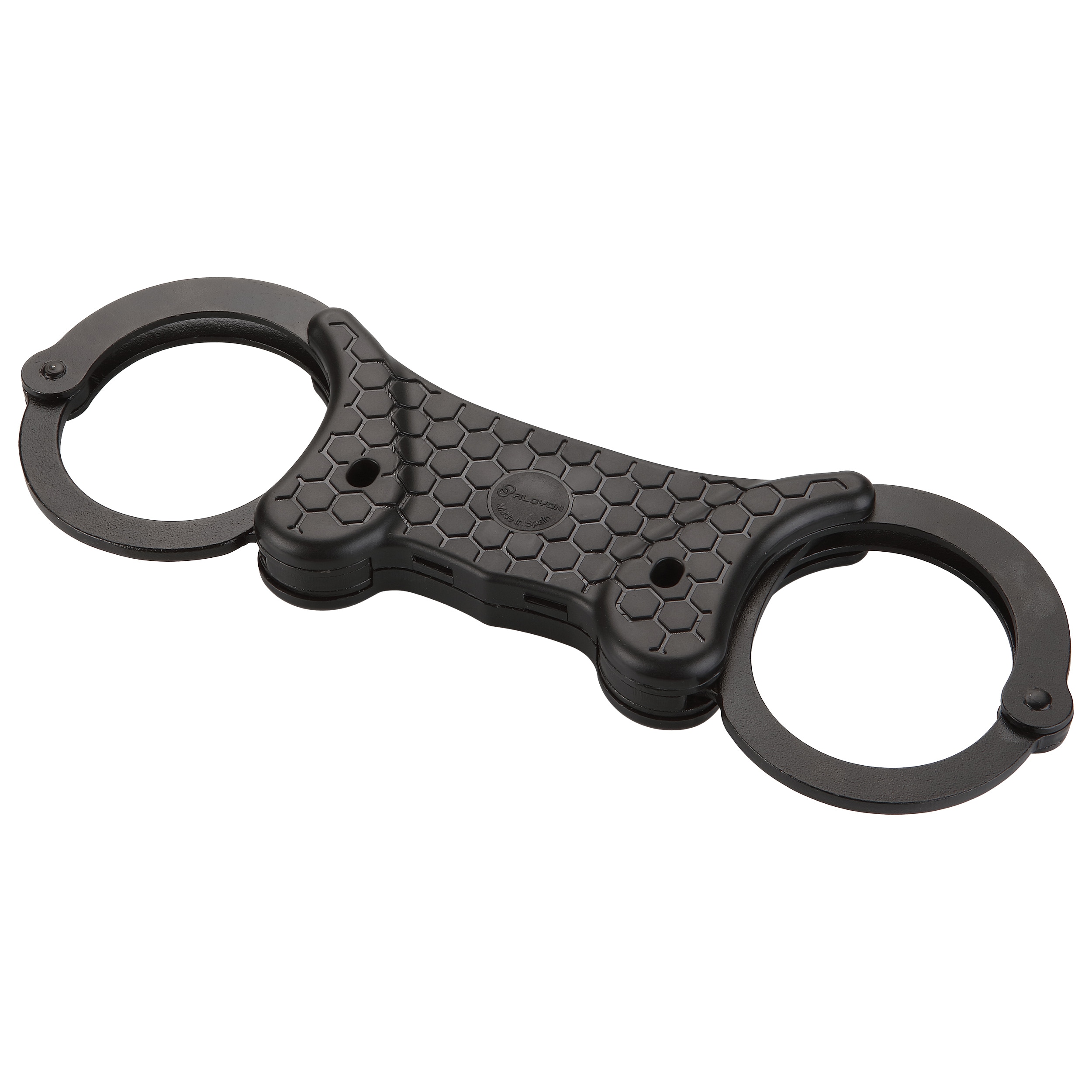 Alcyon Rigid steel stiff handcuffs black