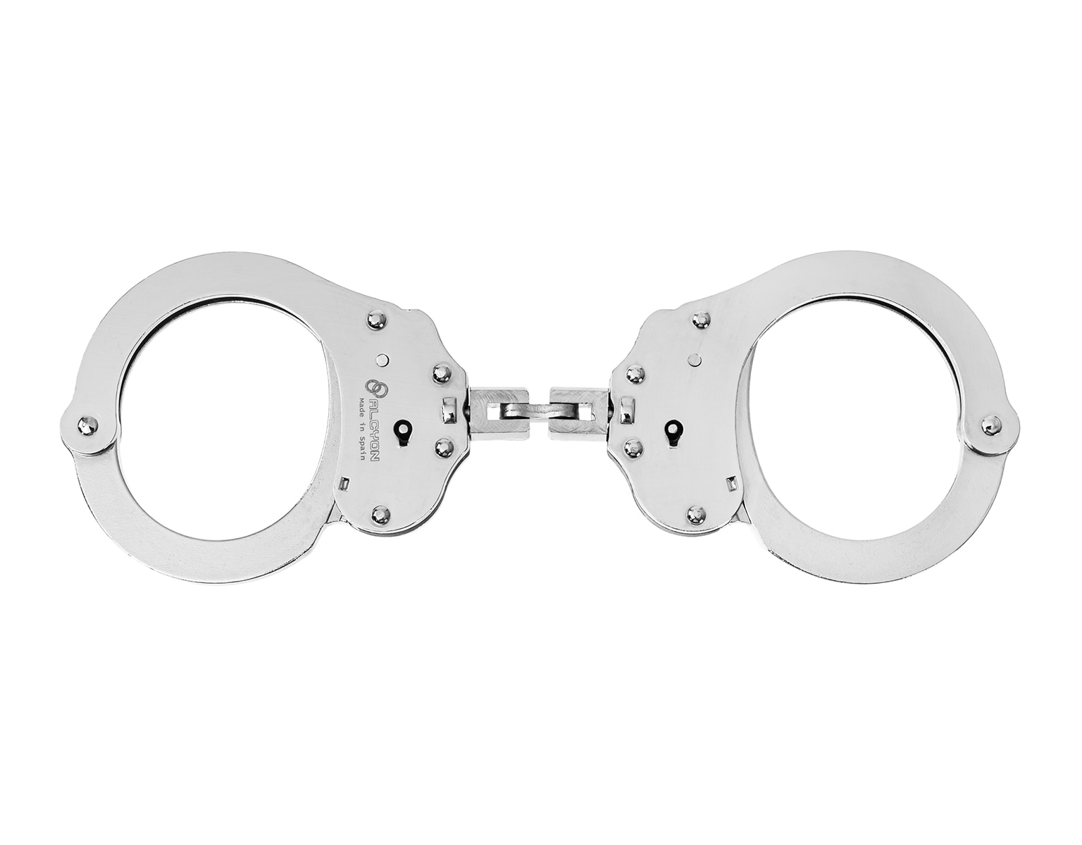 Alcyon Hoop Steel articulated handcuffs silver