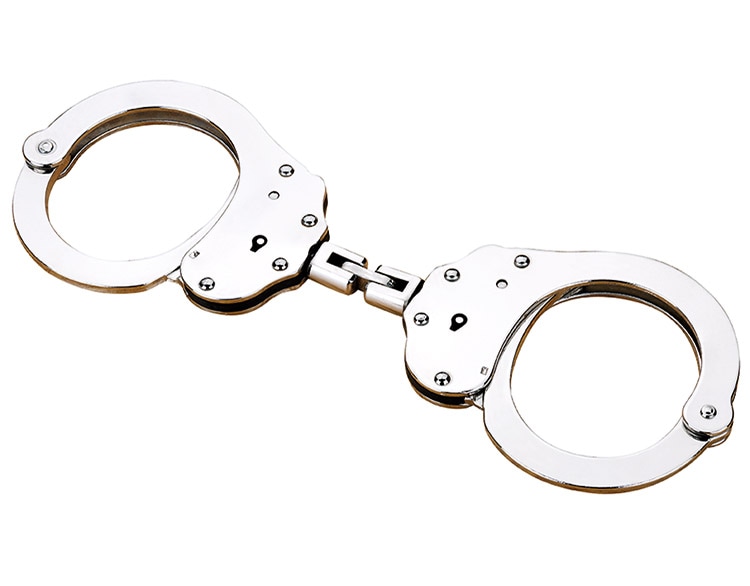 Alcyon Hoop Steel articulated handcuffs silver