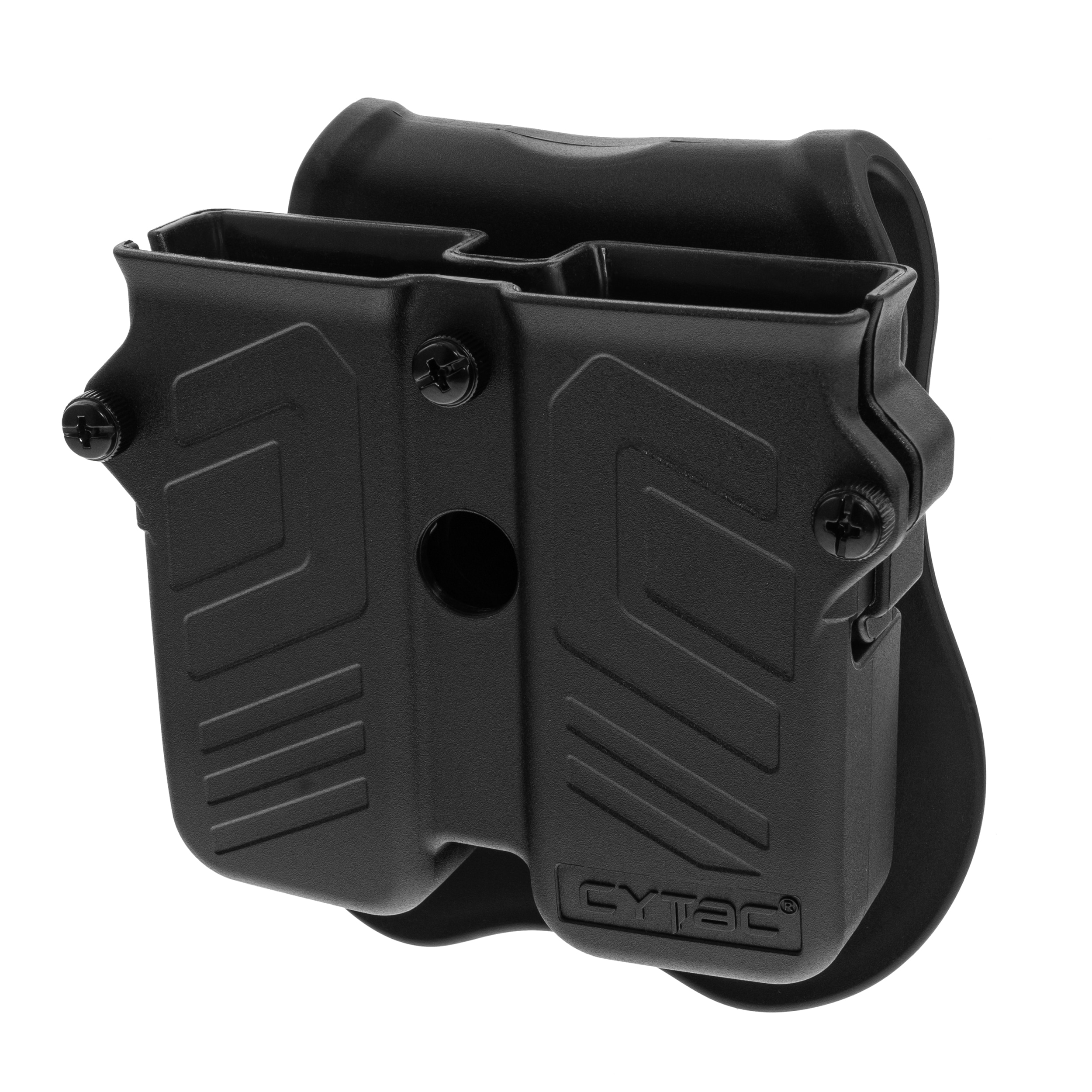Cytac Universal Double Pouch for smaller magazines with paddle - Black