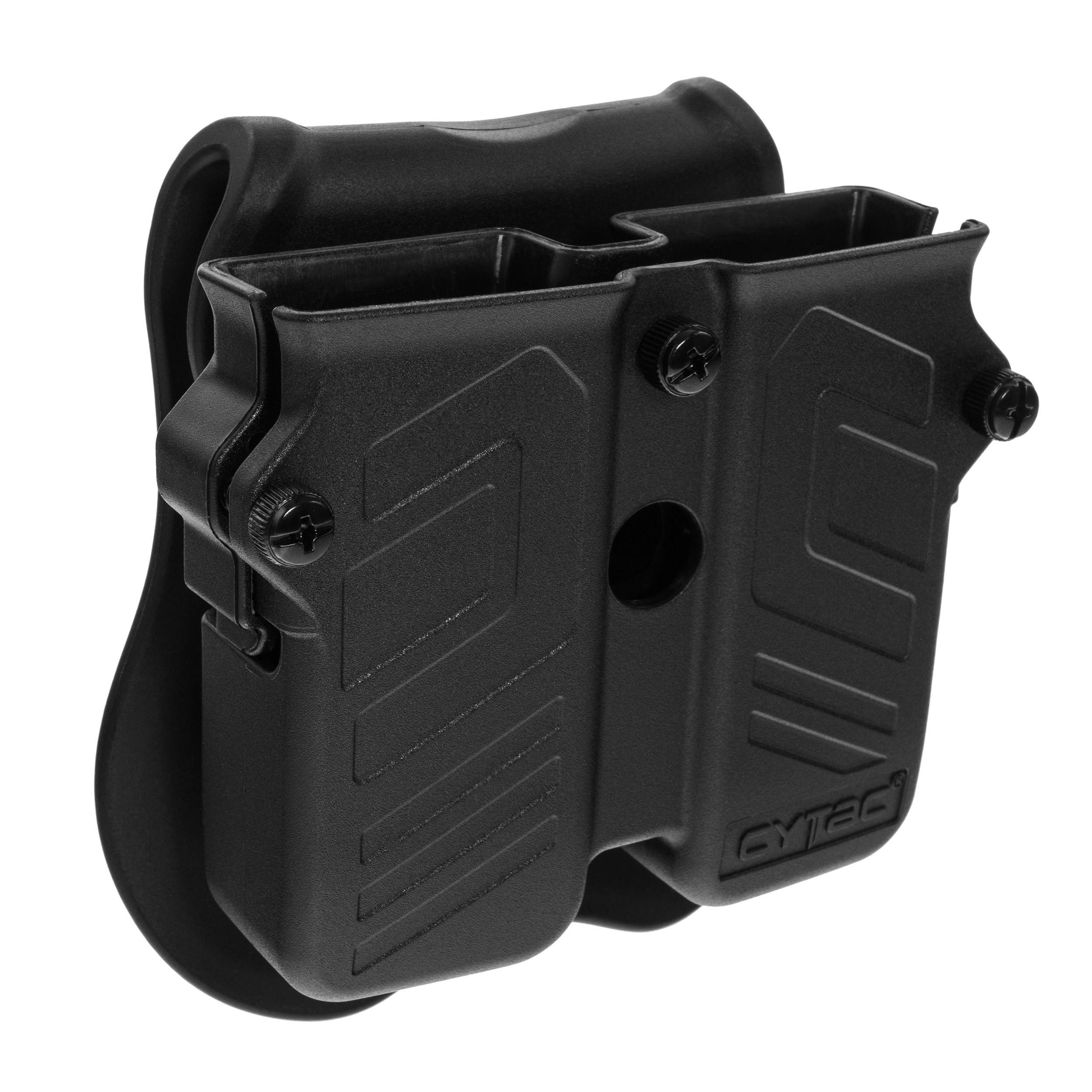 Cytac Universal Double Pouch for smaller magazines with paddle - Black
