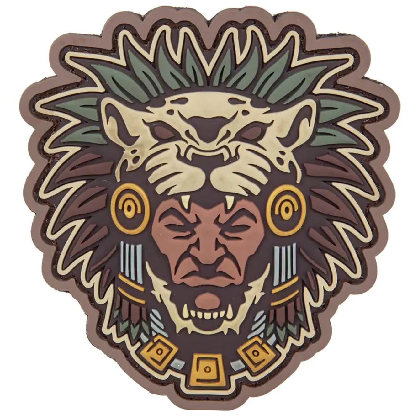 Mil Spec Monkey Aztec Warrior Head Morale Patch - Multicam