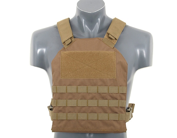 8Fields Simple Plate Carrier Tactical Vest - Coyote
