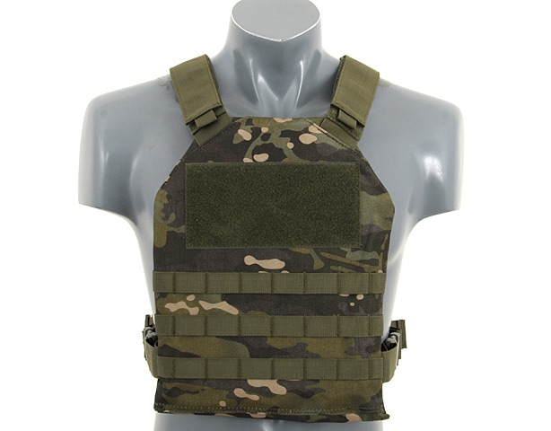 8Fields Simple Plate Carrier Tactical Vest - Arid MC Tropic Camo