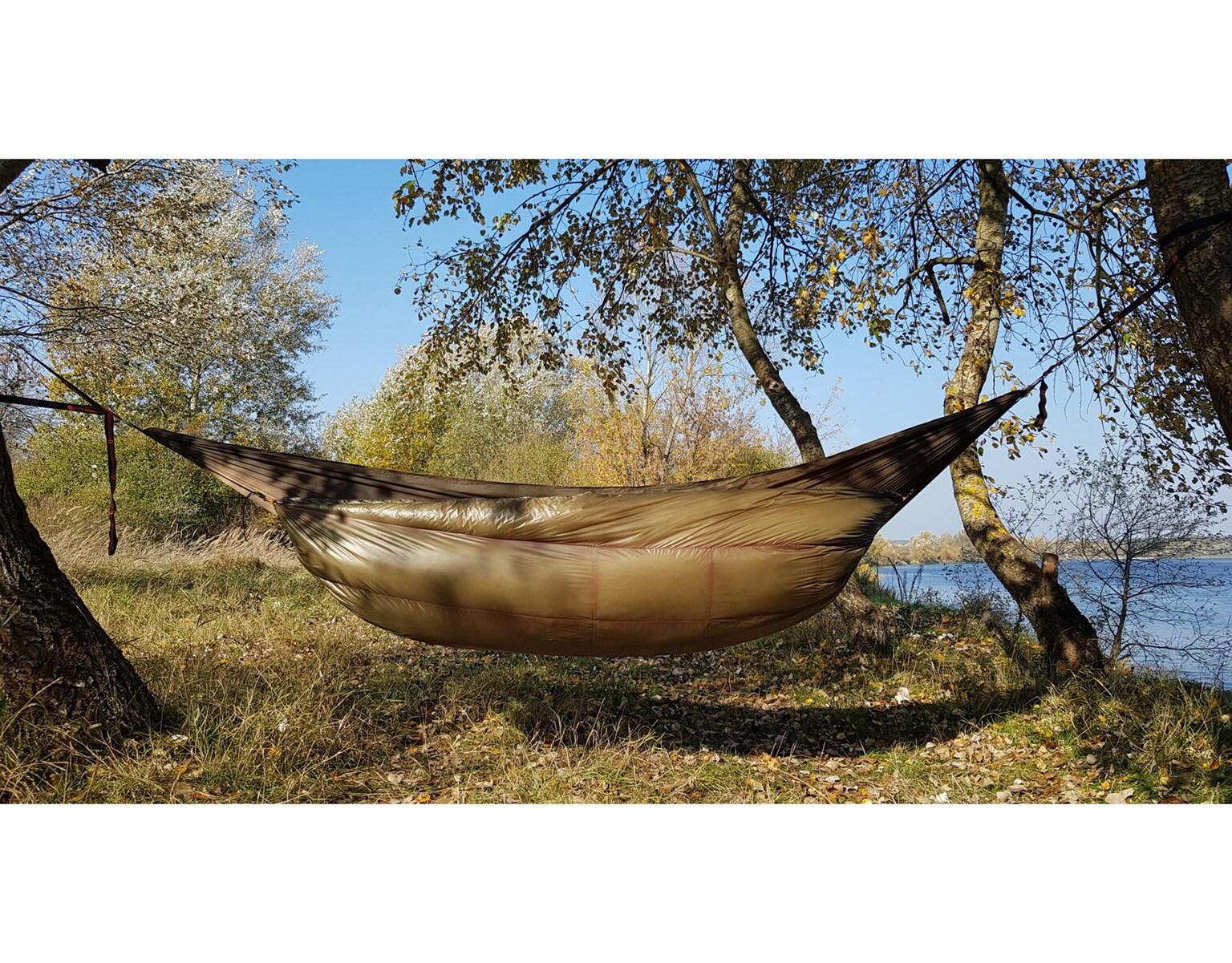 Bushmen Underquilt Glow hammock hookup -2 deg C.