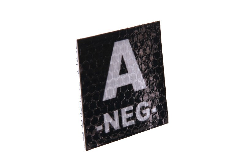 Combat-ID IR patch with blood group A NEG 