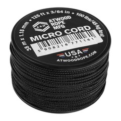 Atwood Rope MFG Micro Cord 38 m - Black