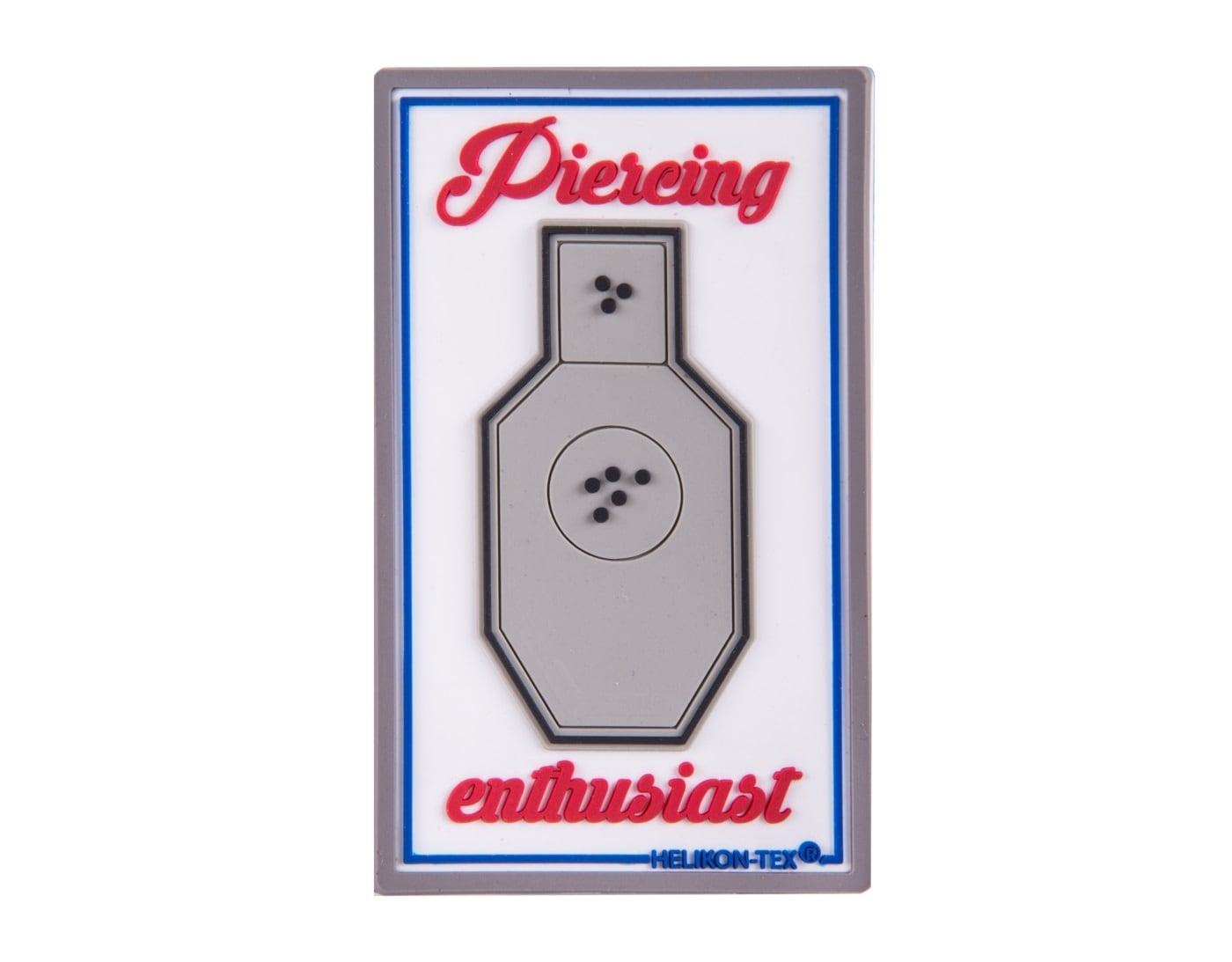 Helikon Pierceing Enthusiast PVC Morale Patch - white