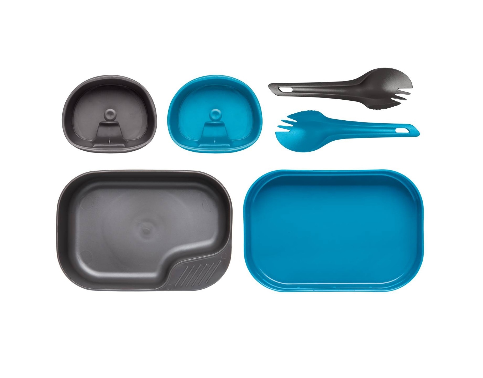 Wildo Camp-A-Box Camping Cookware Set - Duo Light Light Blue/Dark Grey