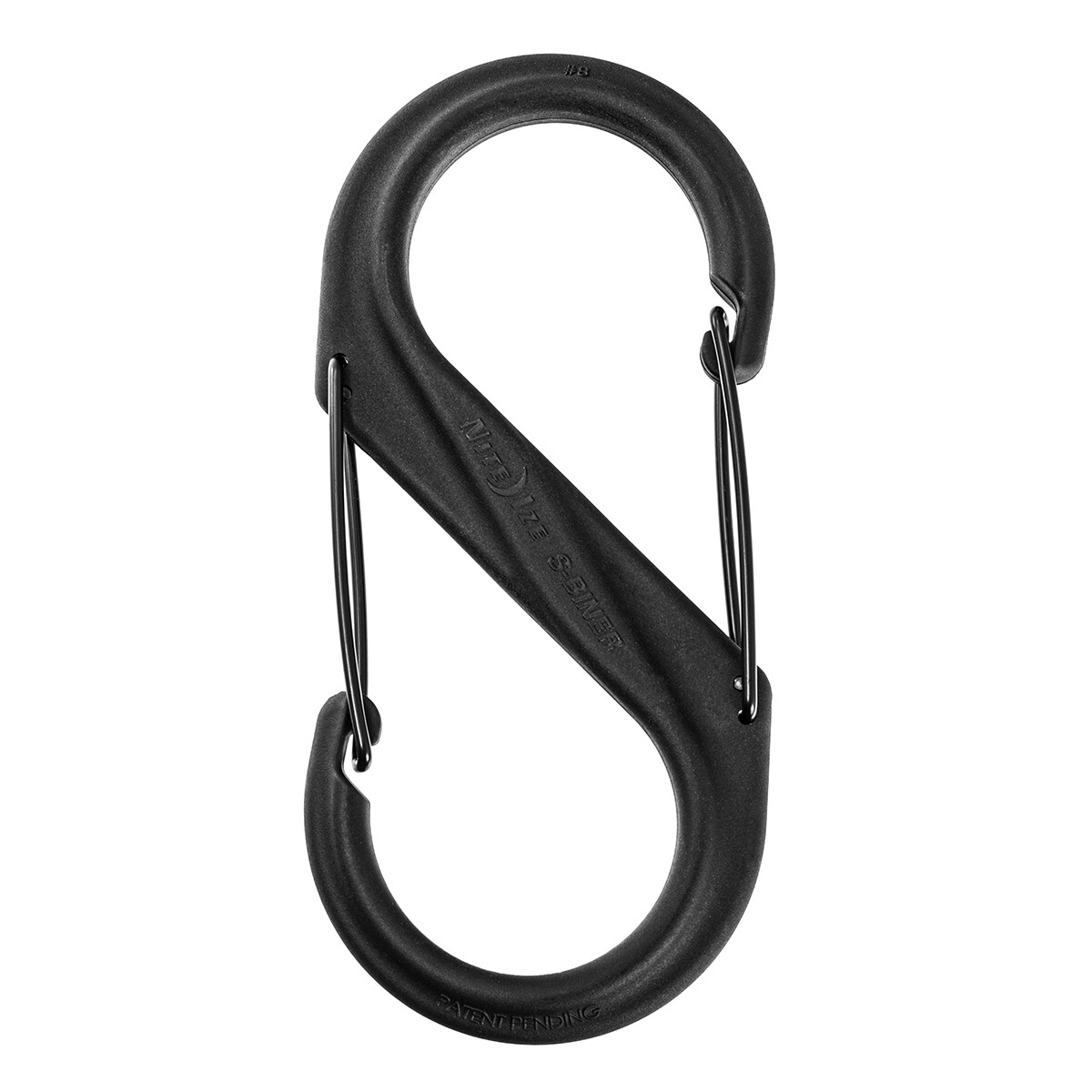 Nite Ize S-Biner 8 Plastic Black Gate Black Carabiner