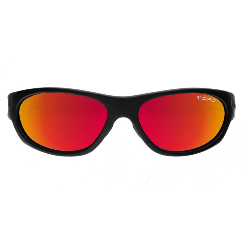 OPC Military Marines safety glasses - Black Matt Red Revo Polarised