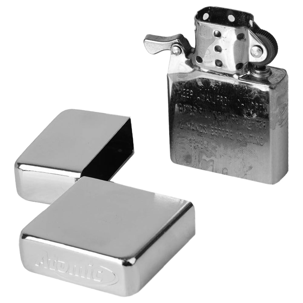 Atomic US Gasoline Lighter - Polished Chrome