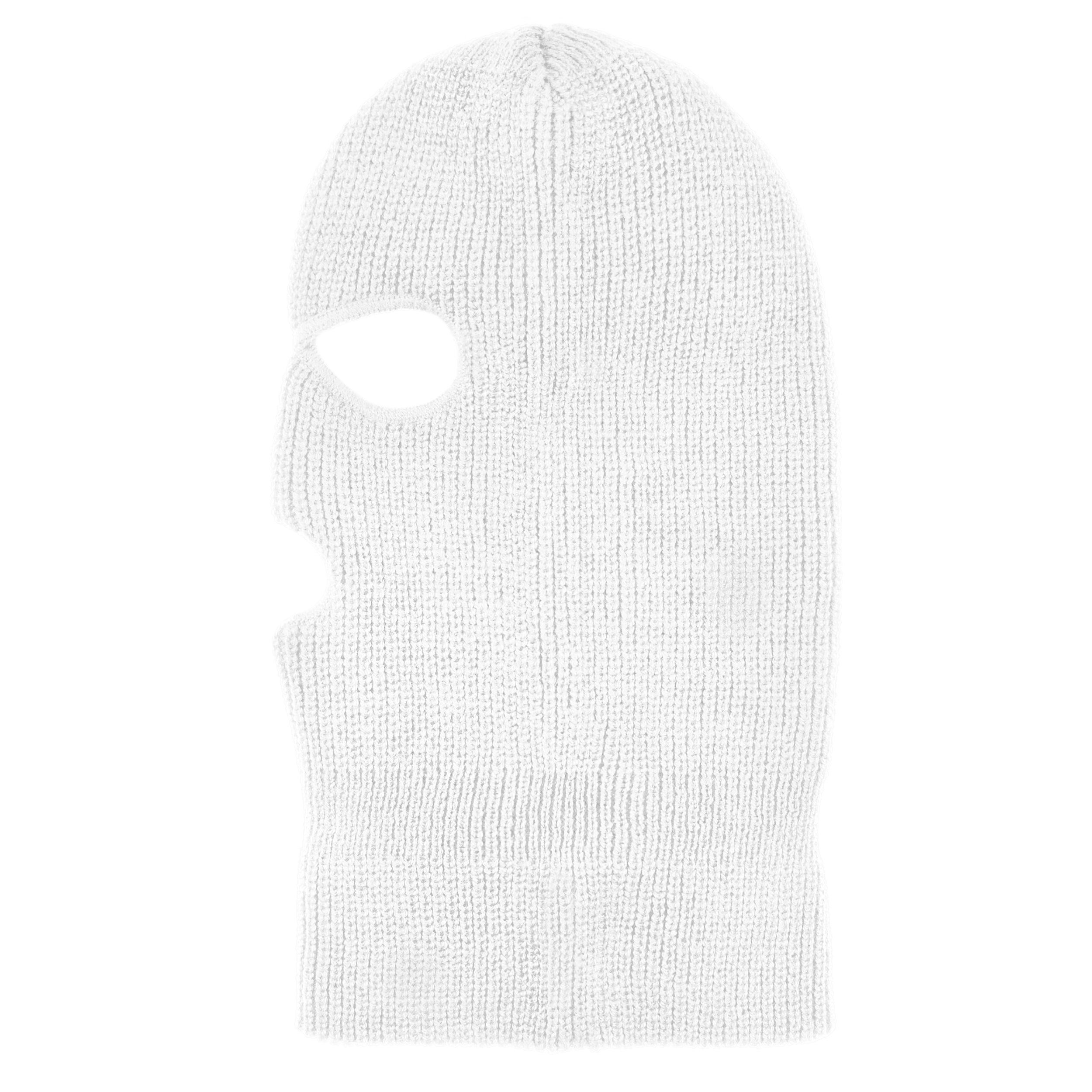 Mil-Tec Winter Balaclava with 3 holes - White