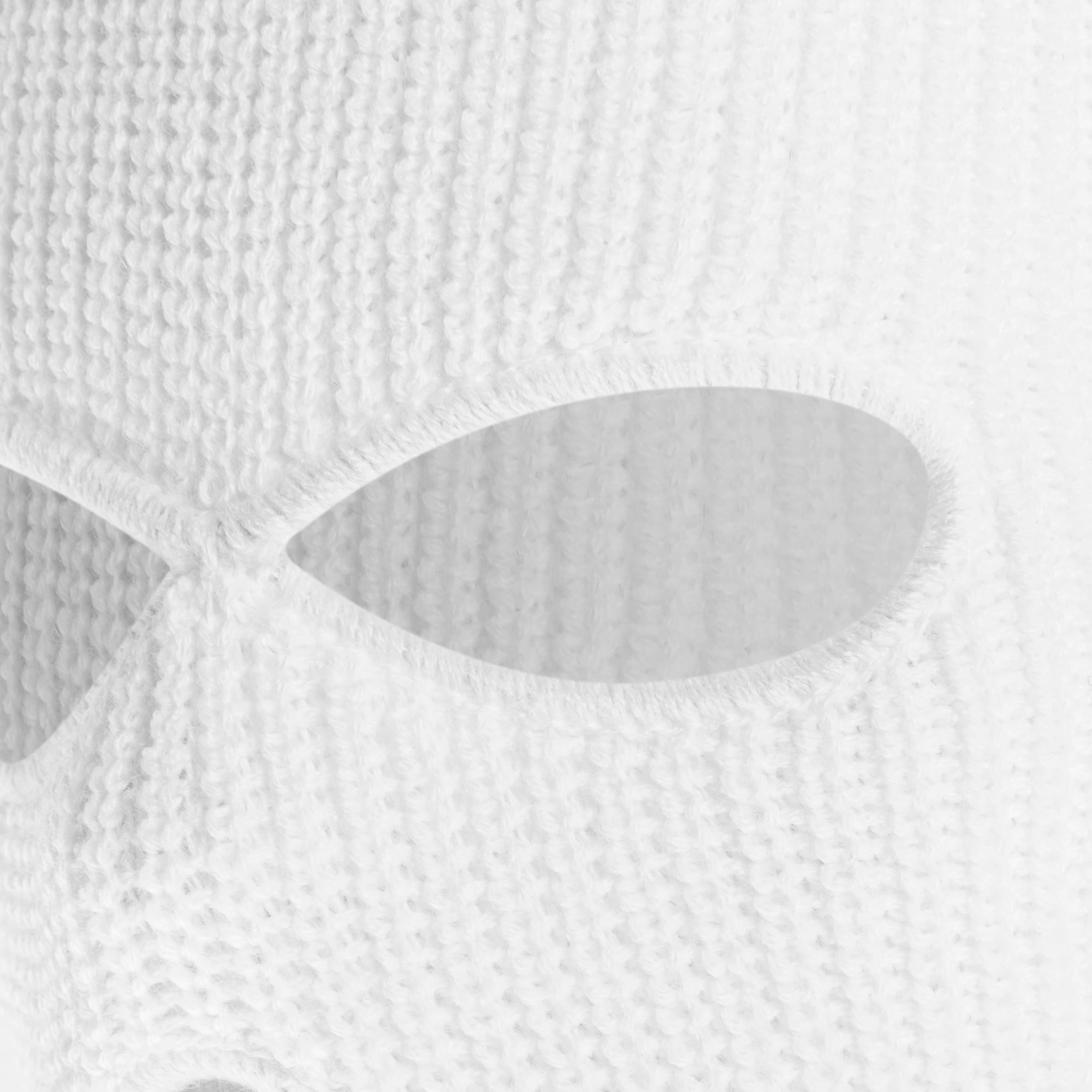 Mil-Tec Winter Balaclava with 3 holes - White