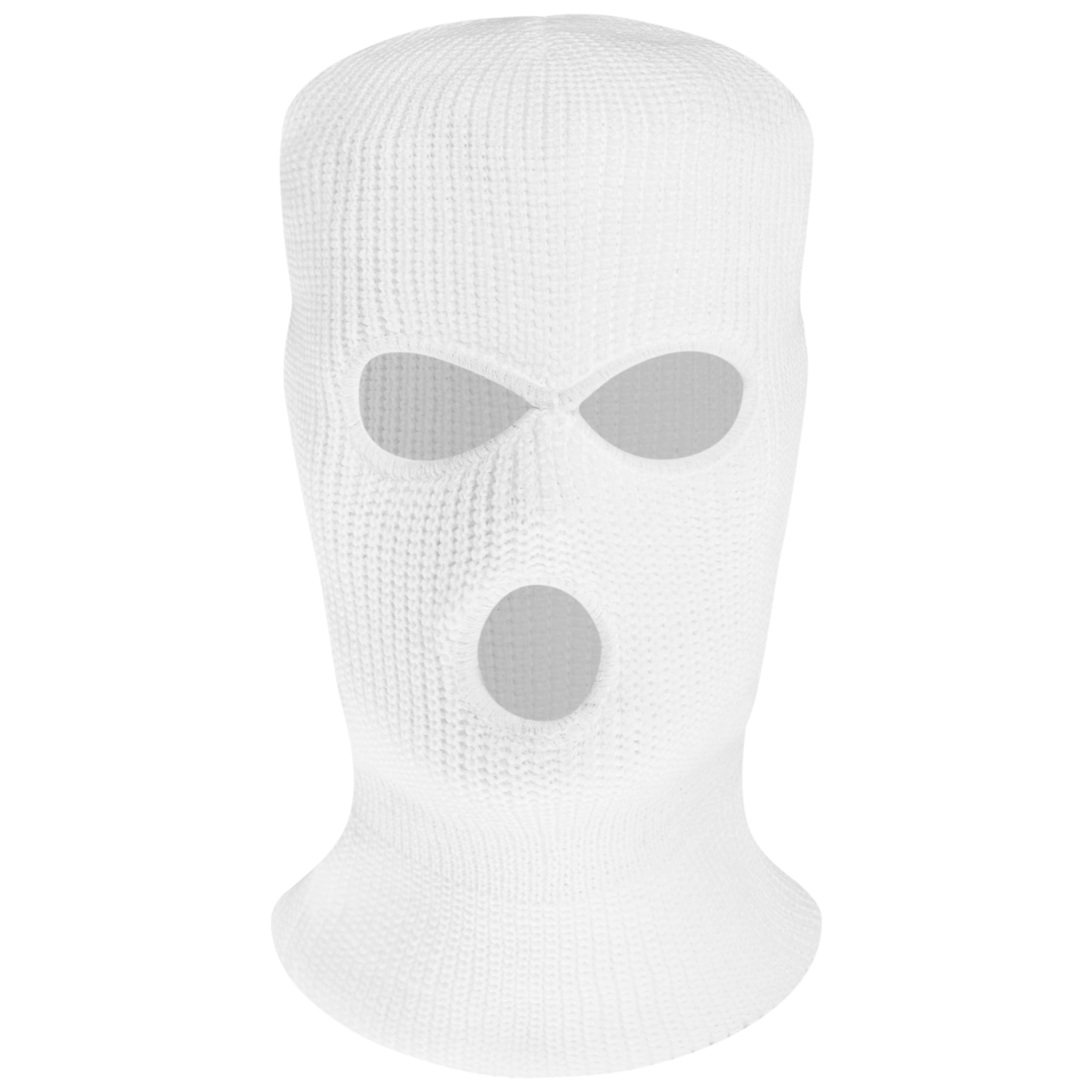 Mil-Tec Winter Balaclava with 3 holes - White