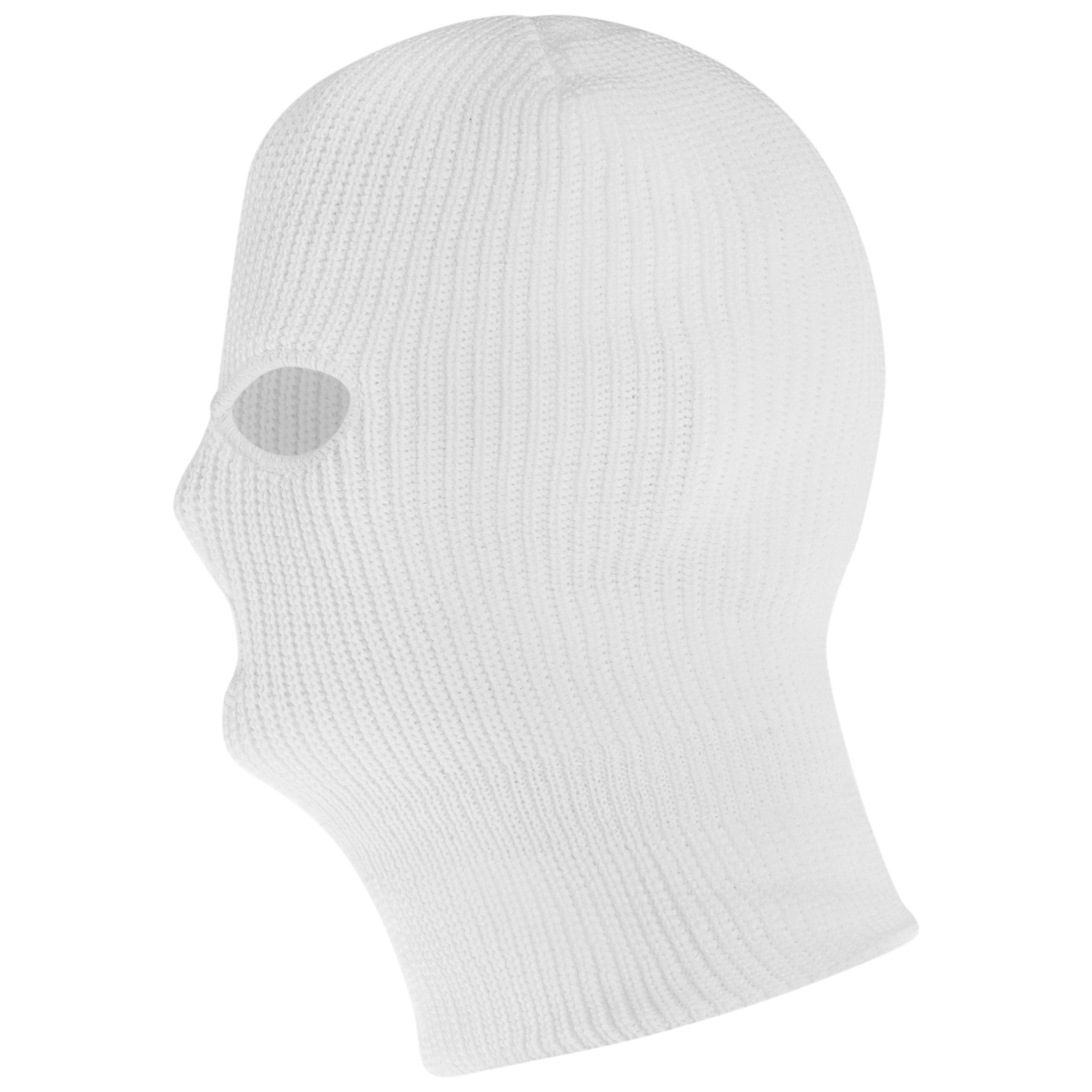 Mil-Tec Winter Balaclava with 3 holes - White