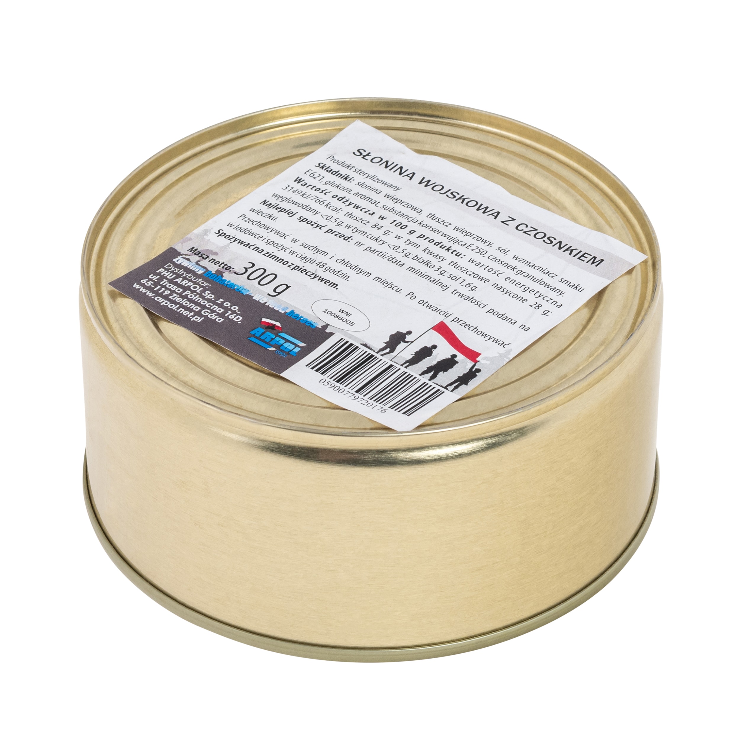 Arpol Canned Food - Military Bacon with Garlic 300 g