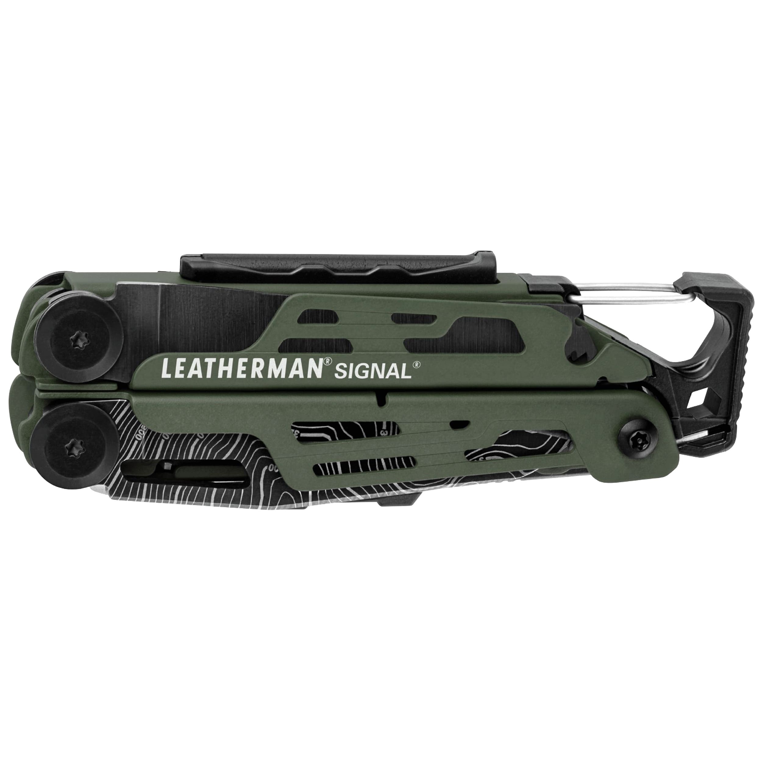 Leatherman Signal Green Topo multitool with holster - limited edition