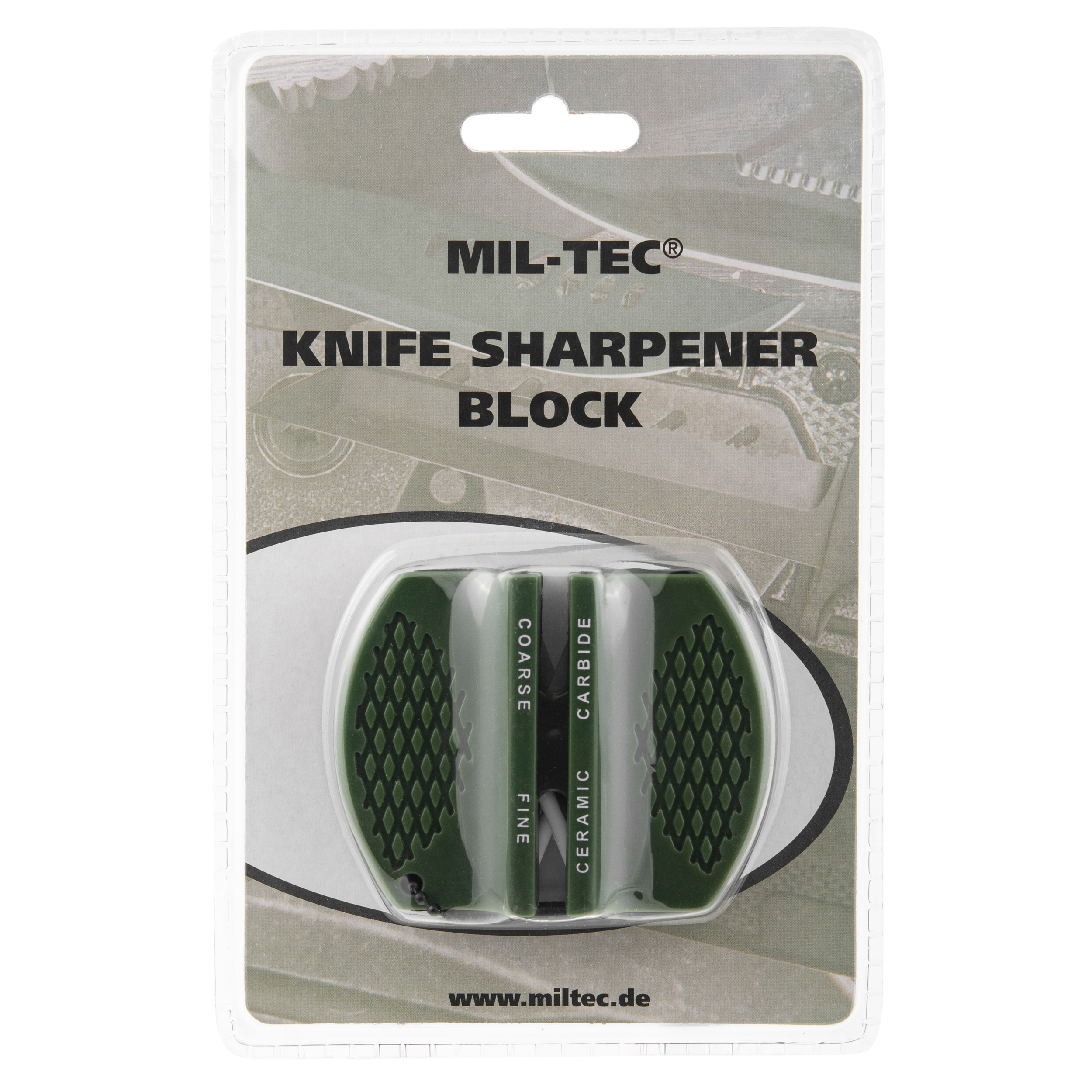 Mil-Tec Pocket Sharpener - Olive