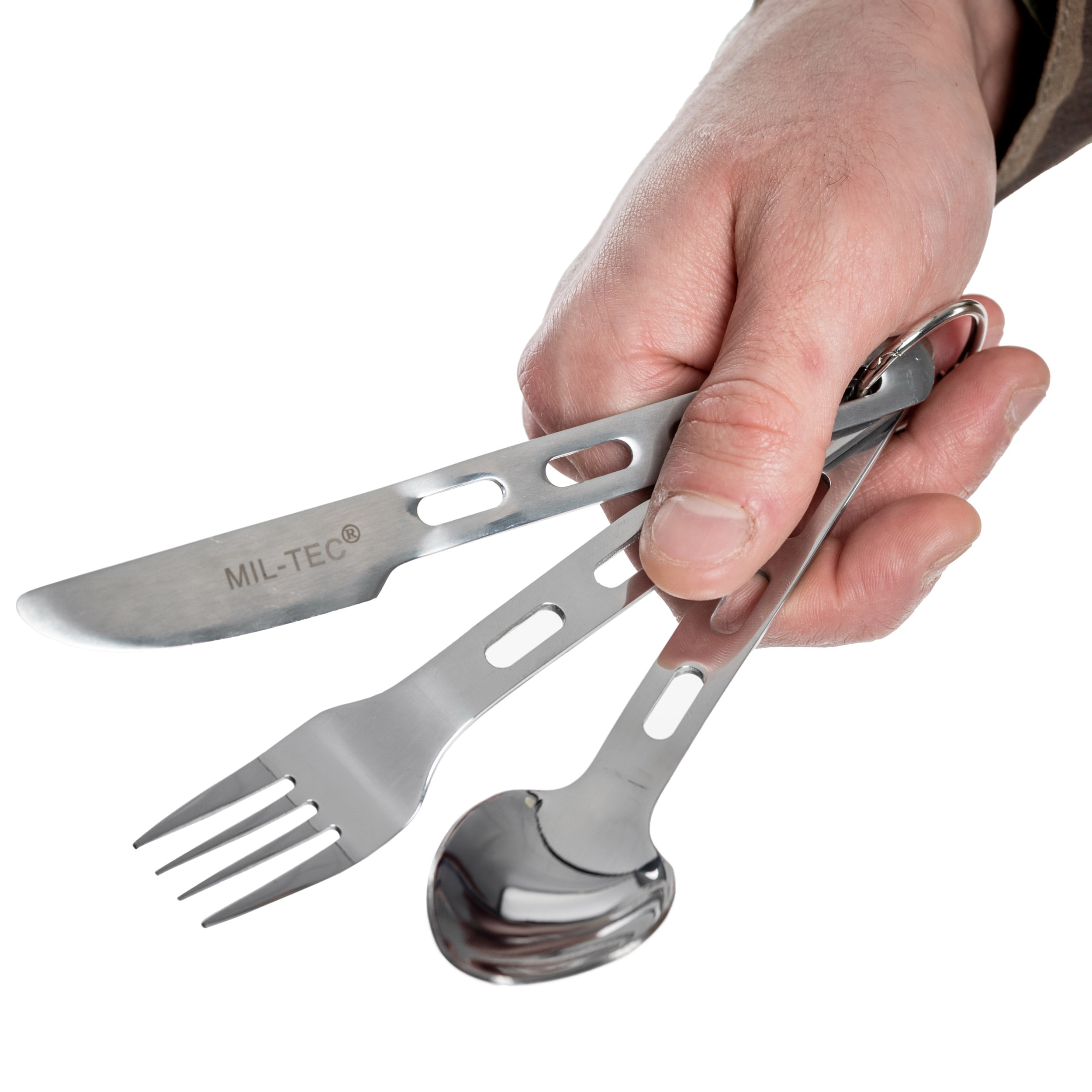 Mil-Tec 3-part steel Utensil Set