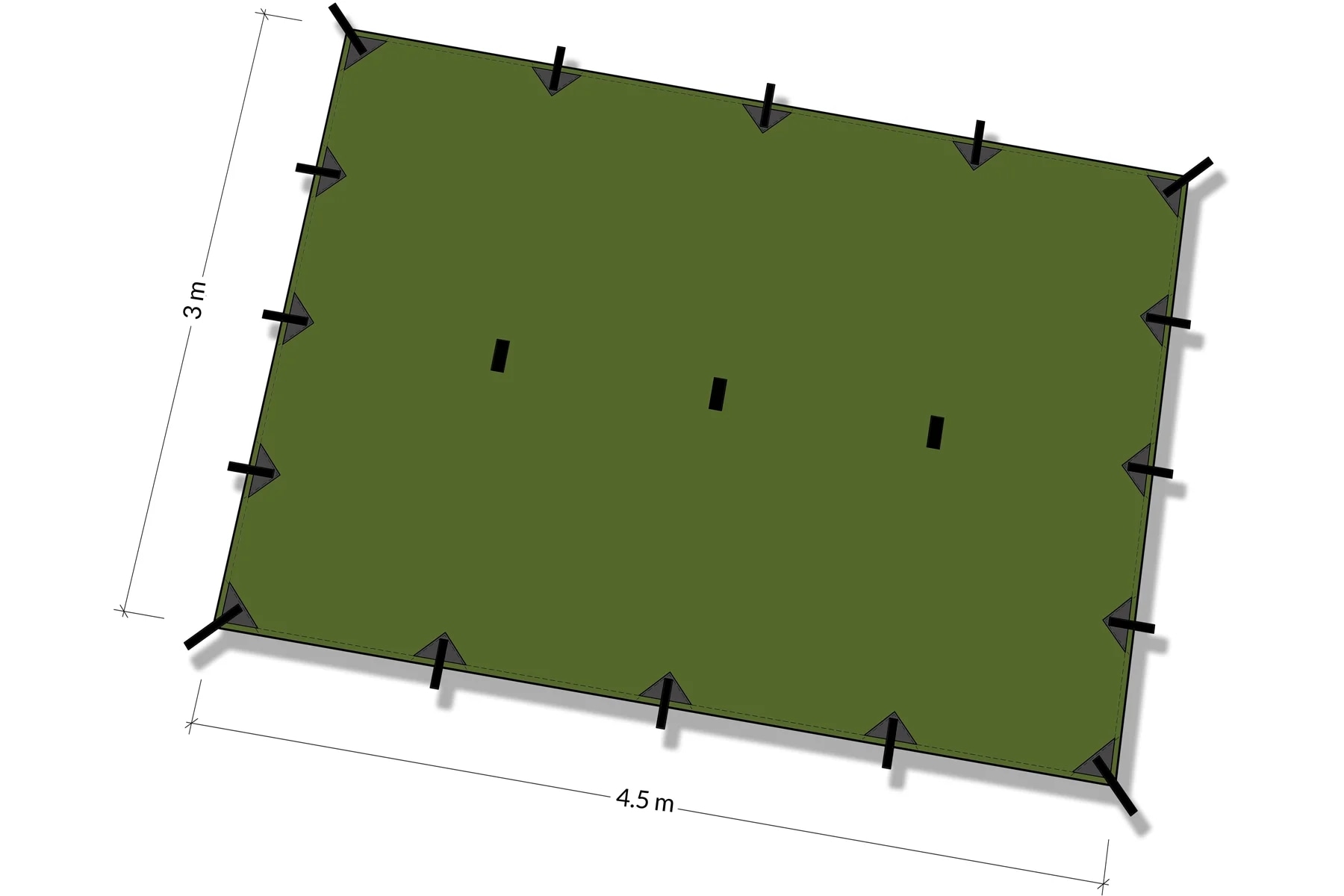 DD Hammocks Tarp XL 4,5x3 Coyote Brown