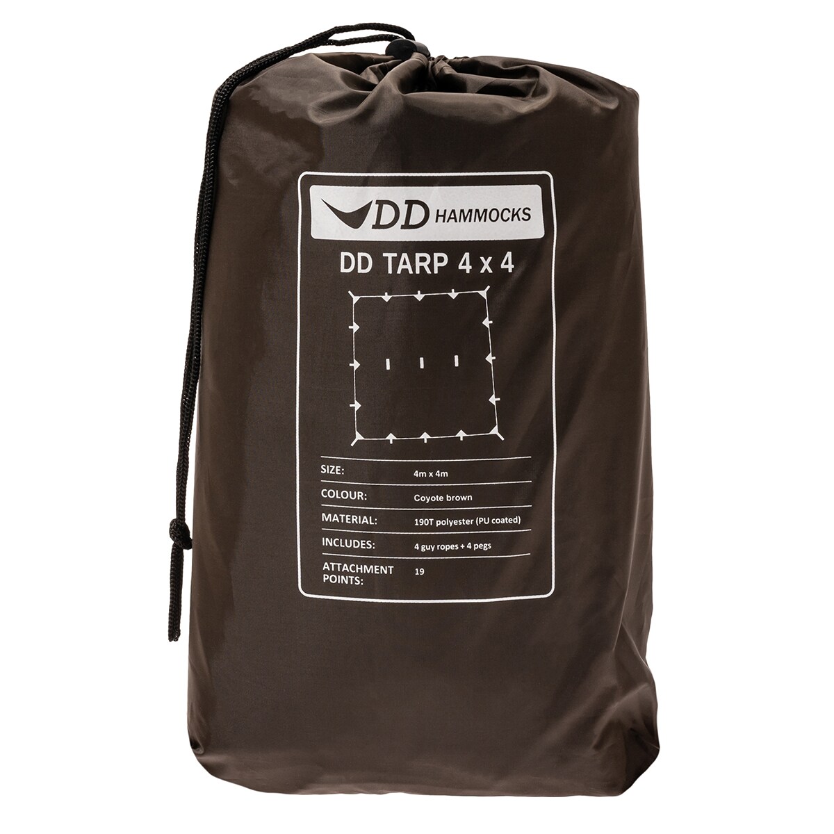 DD Hammocks Tarp 4x4 Coyote Brown