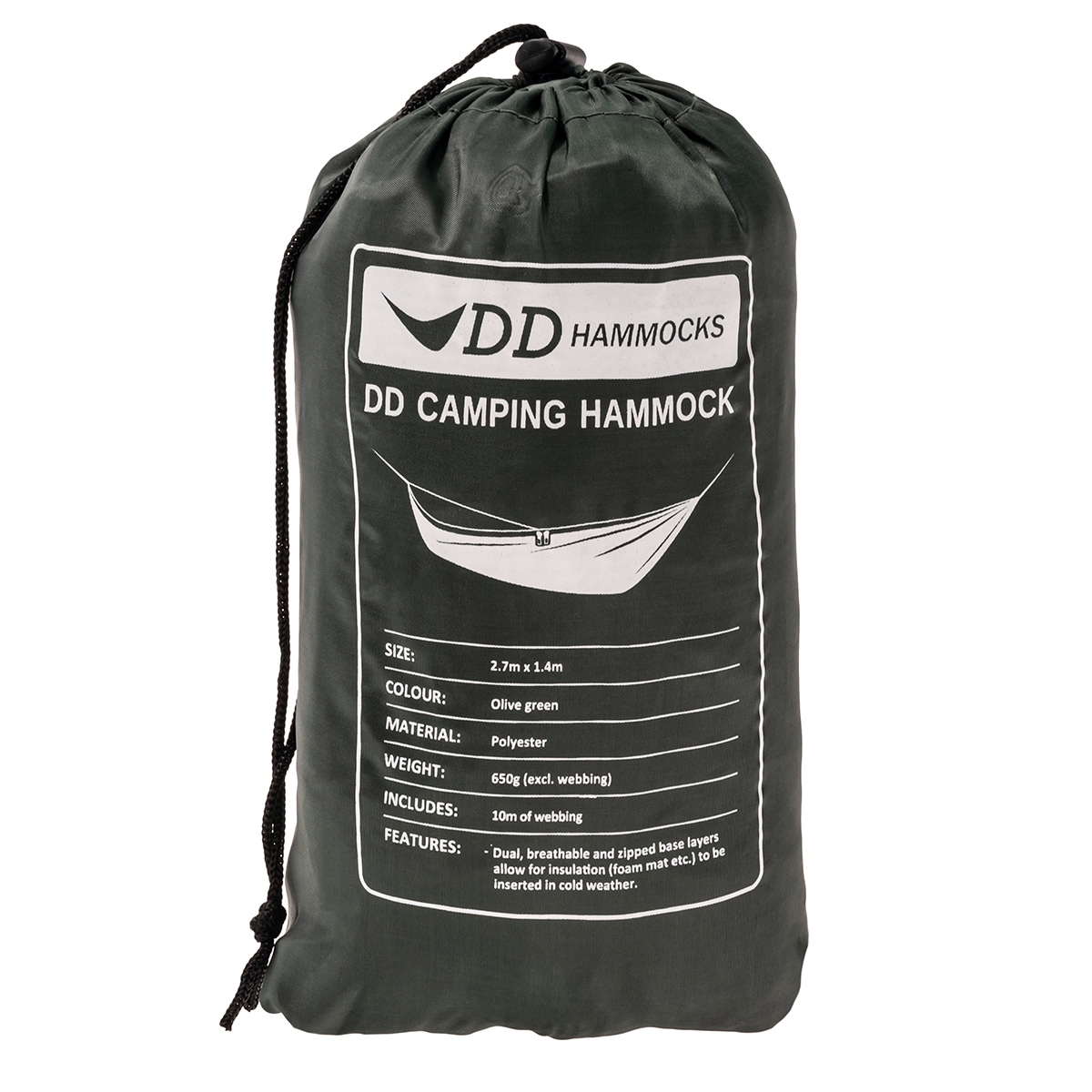 DD Hammocks Camping Hammock Olive