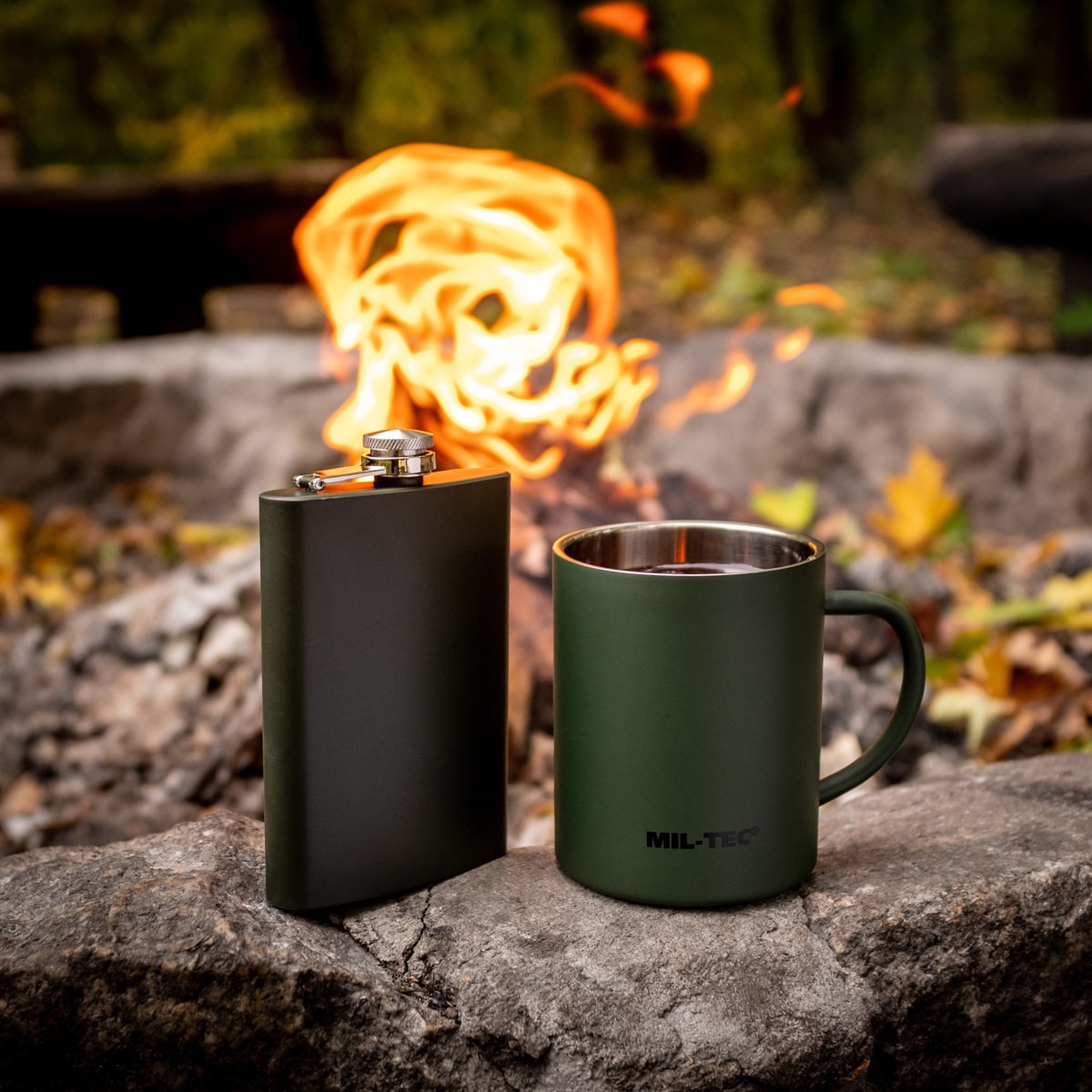 Mil-Tec 220 ml Flask - Olive