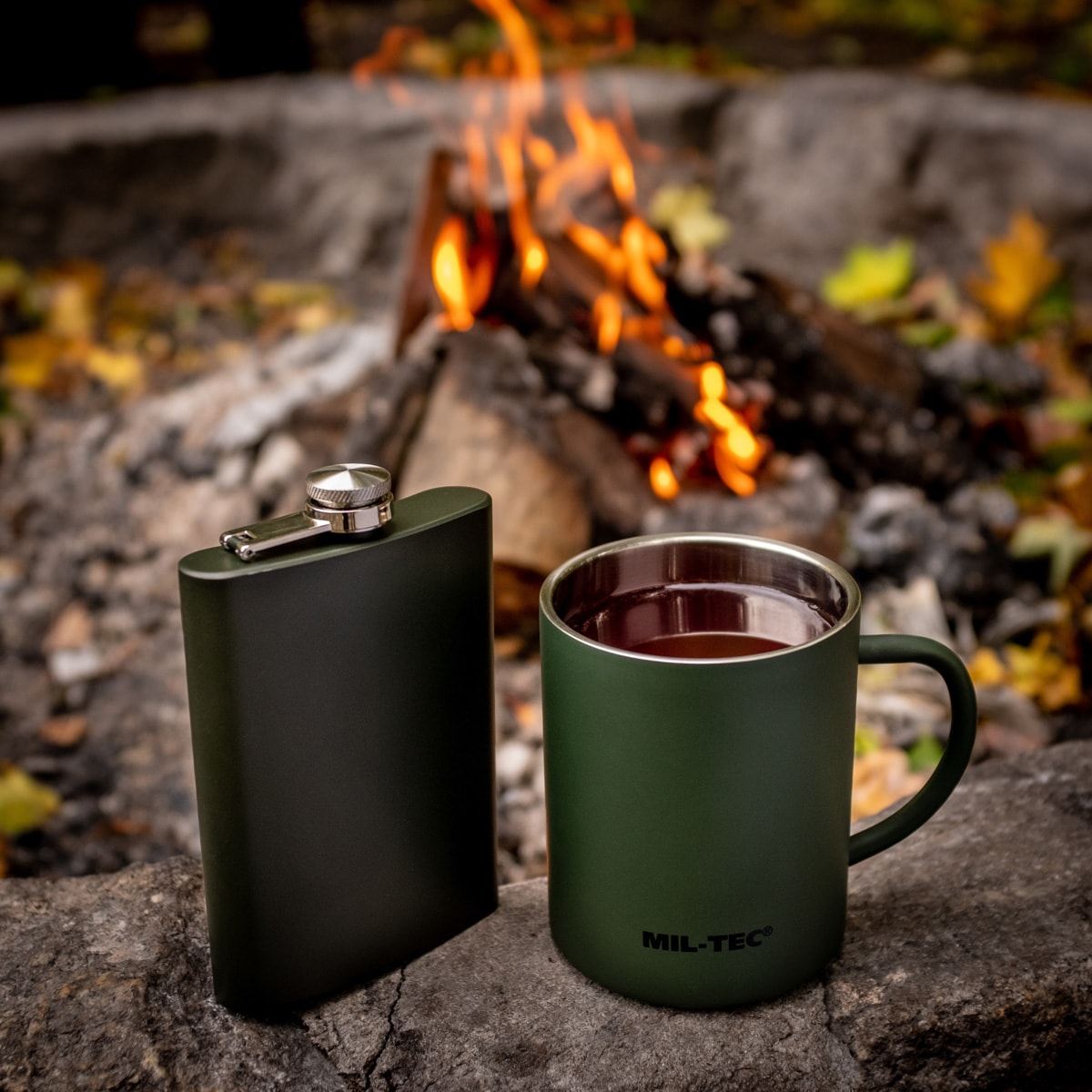 Mil-Tec 220 ml Flask - Olive