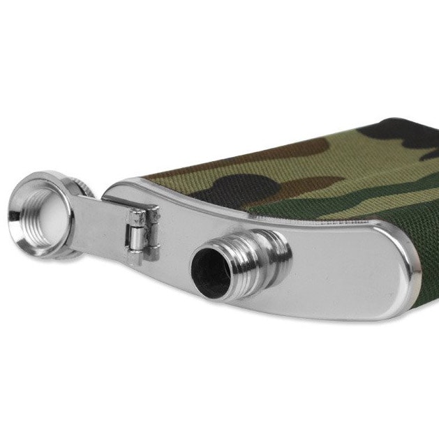 Mil-Tec 220 ml Flask - Woodland 