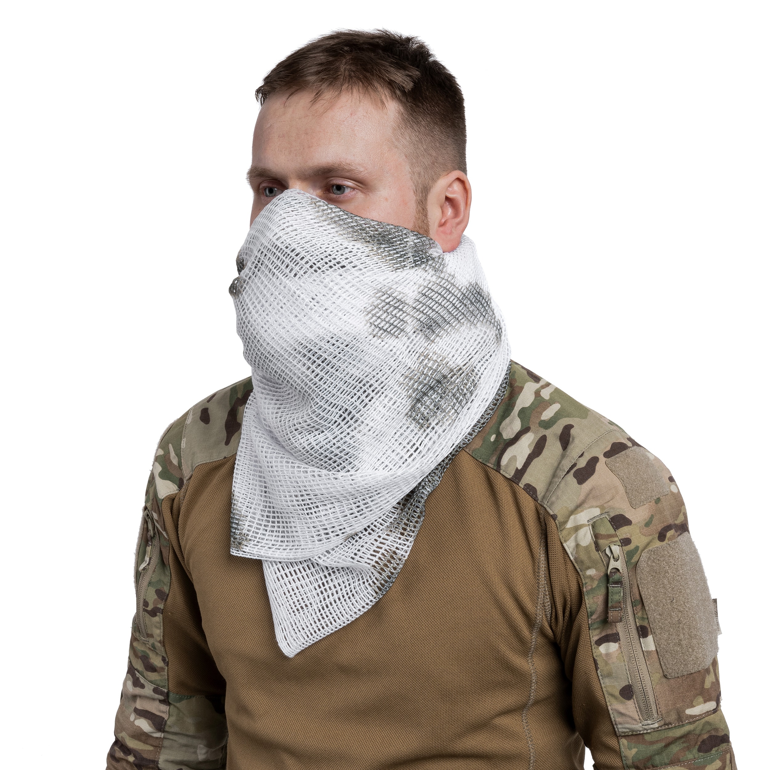 Personal camouflage net Mil-Tec - Snow Camo