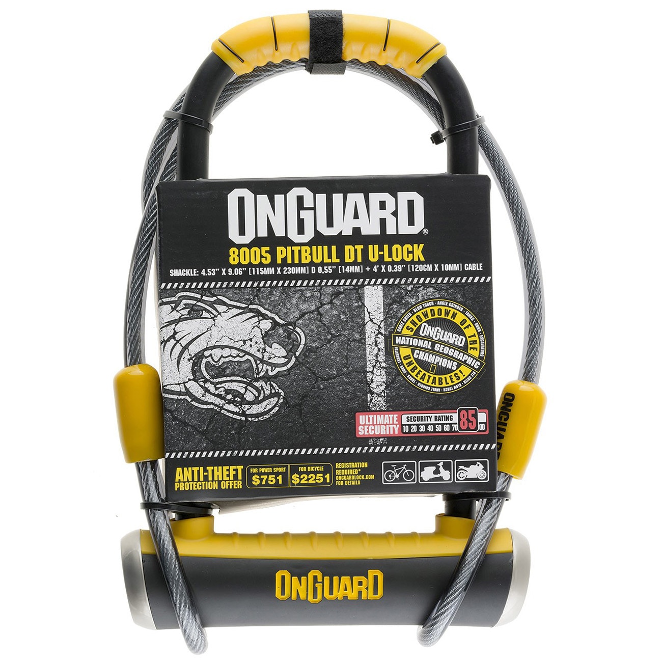 OnGuard PitBull DT Bike U-Lock 