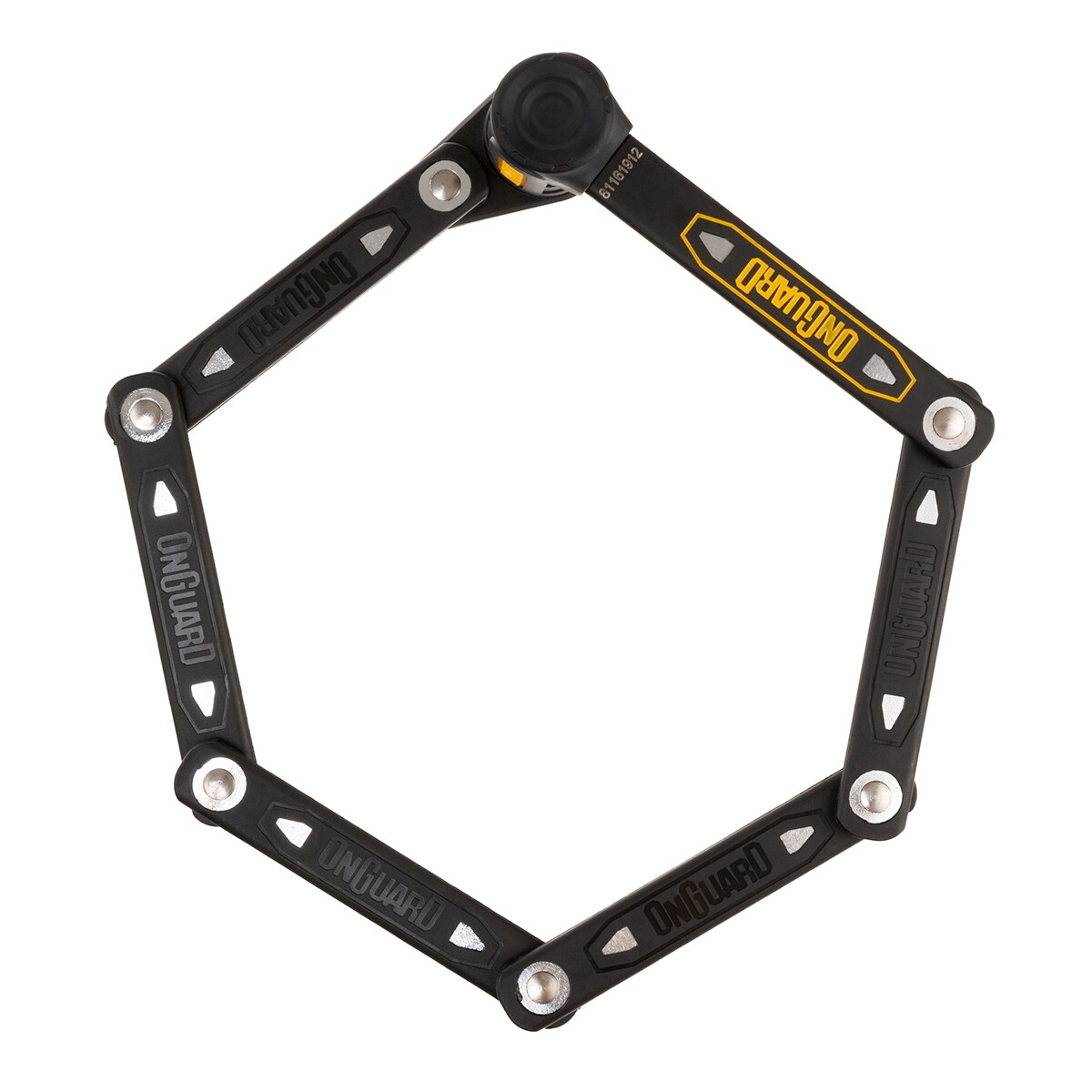 OnGuard Link Plate Bike Lock K9 Combo Folded 69cm