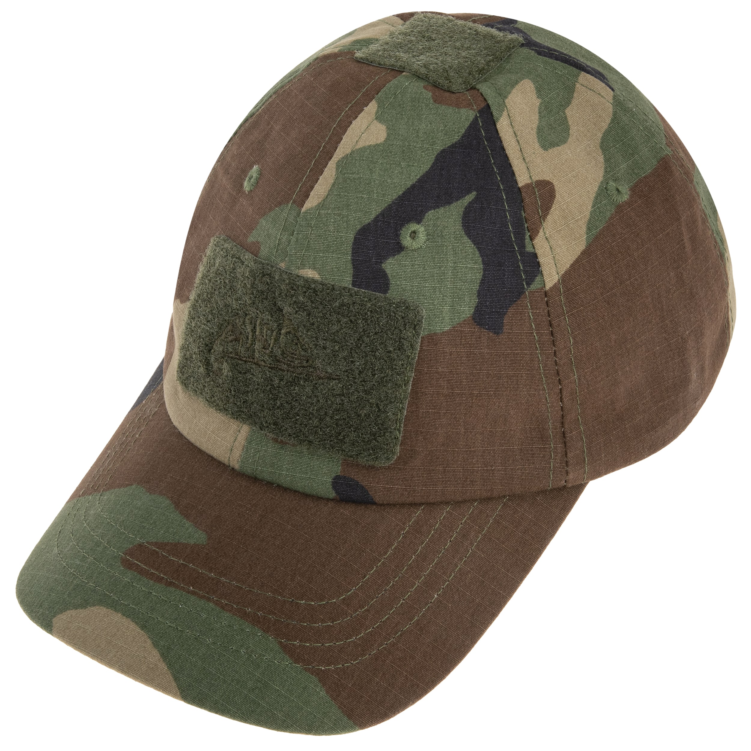 Helikon PolyCotton Rip-Stop Baseball Cap plus velcro - US Woodland