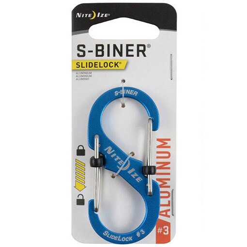 Nite Ize S-Biner Slide Lock Alu 3 Blue Carabiner