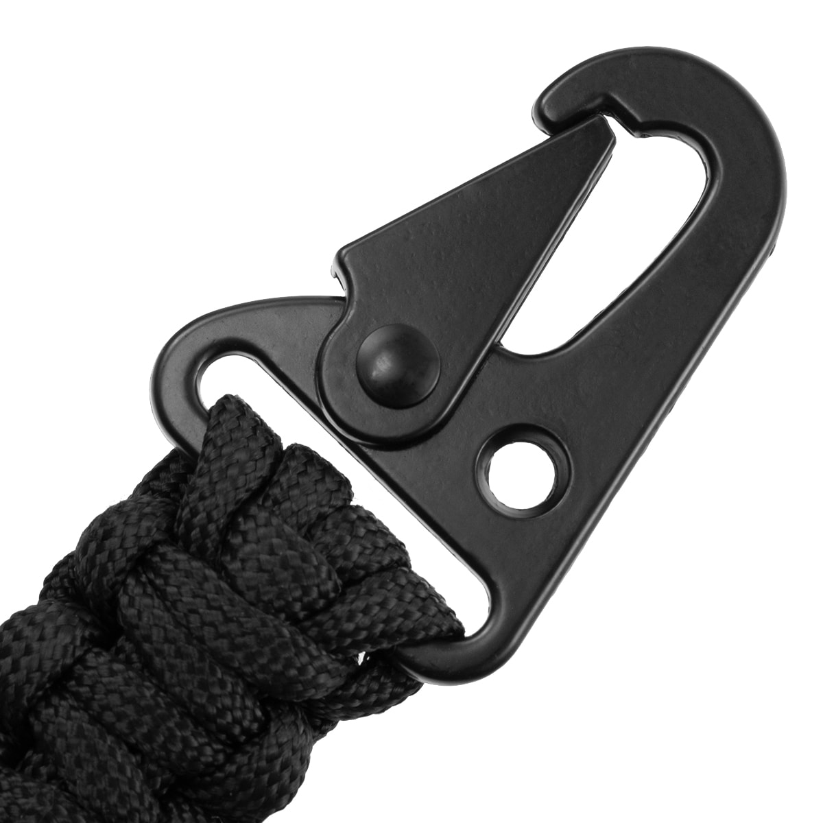 Badger Outdoor Paracord Keychain with flint - Black