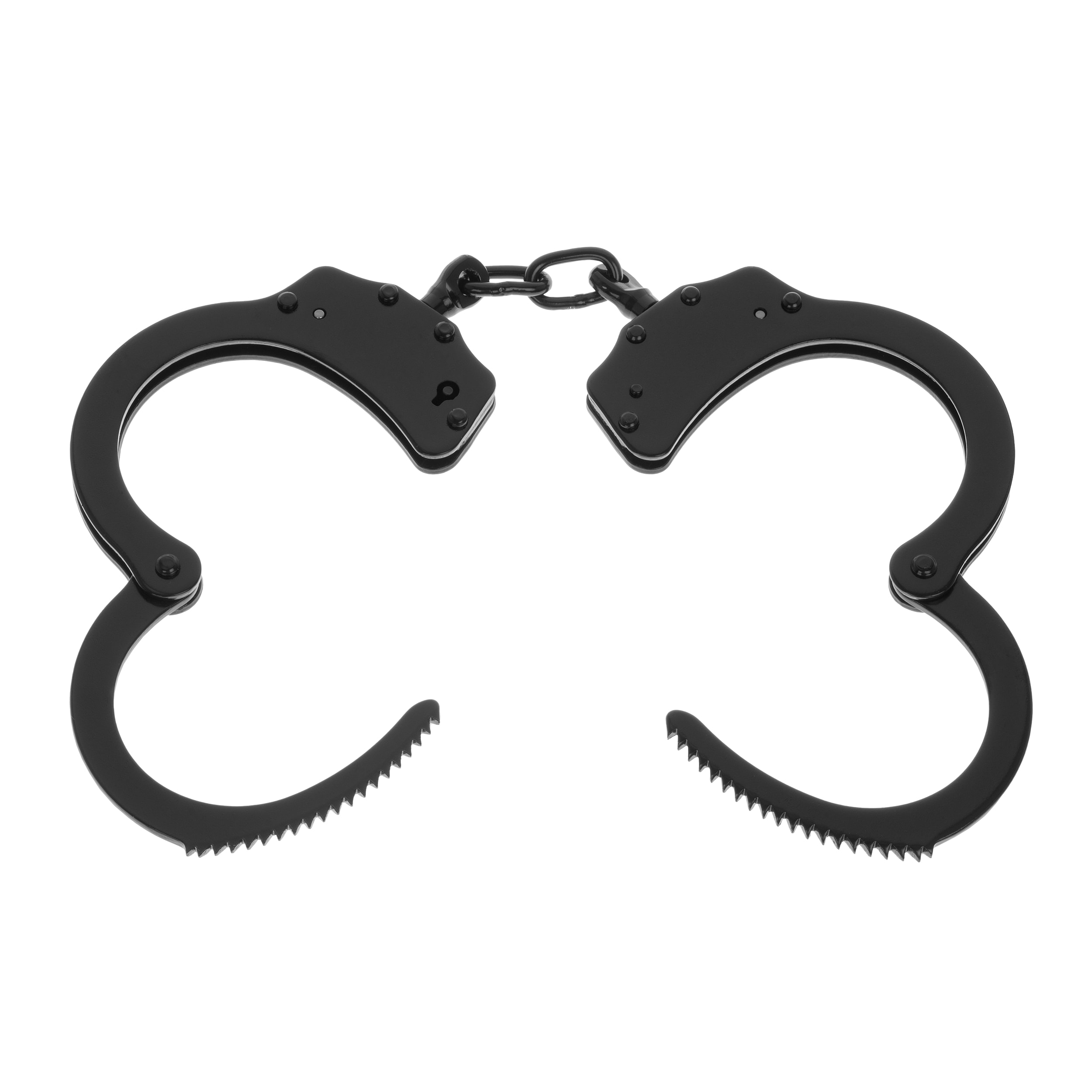 GS Double Lock Chain Handcuffs - Black