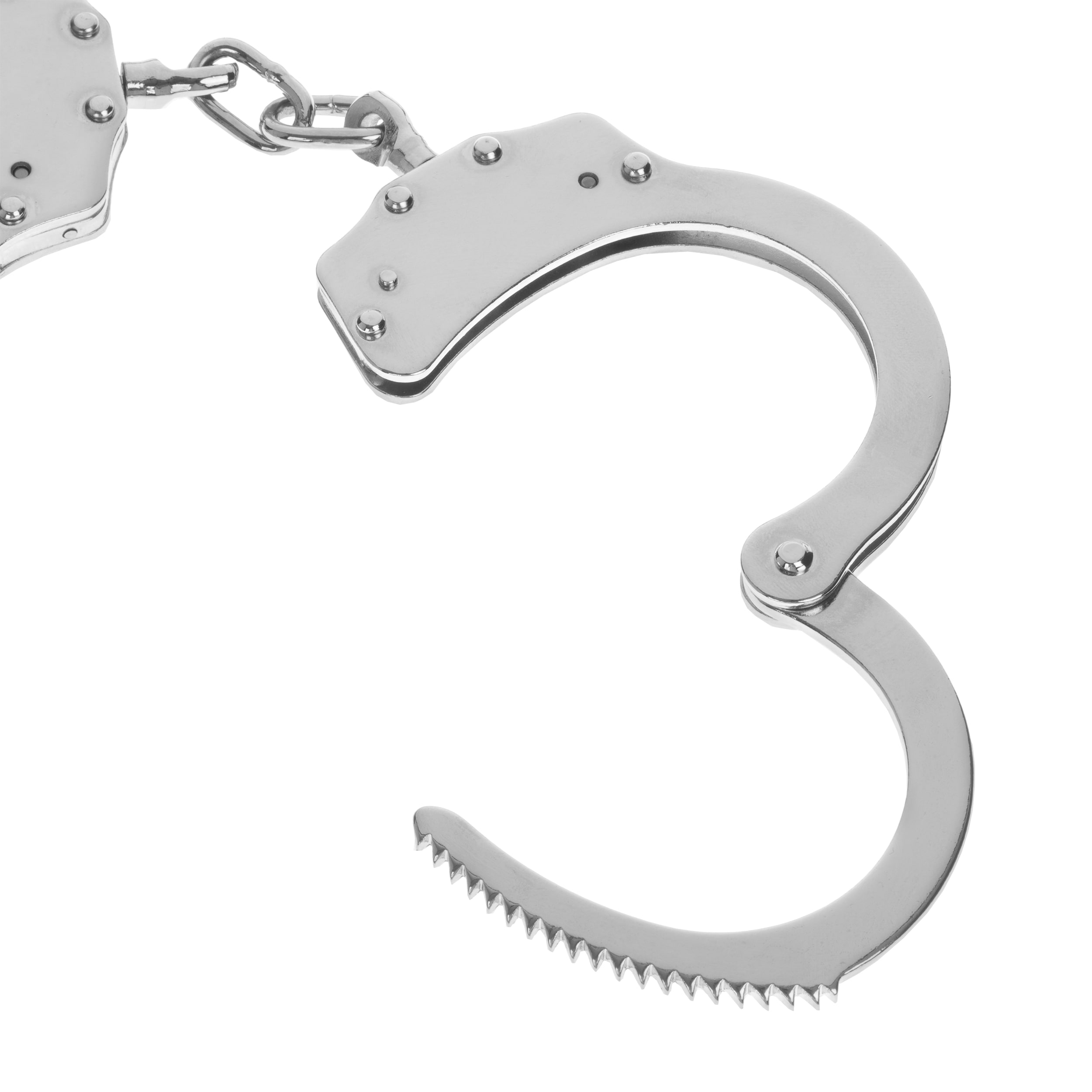 GS Double Lock Chain Handcuffs - Silver